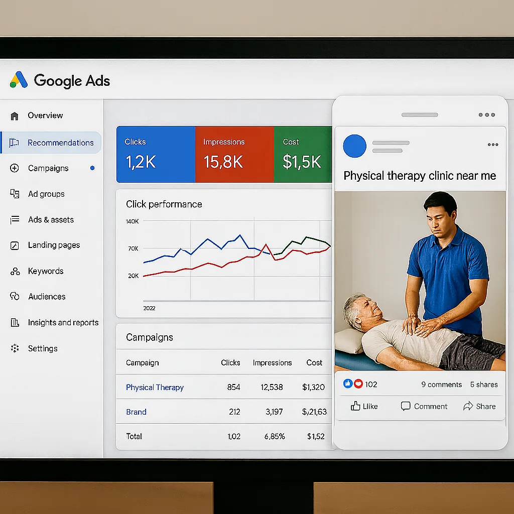 Digital ad examples for clinics.