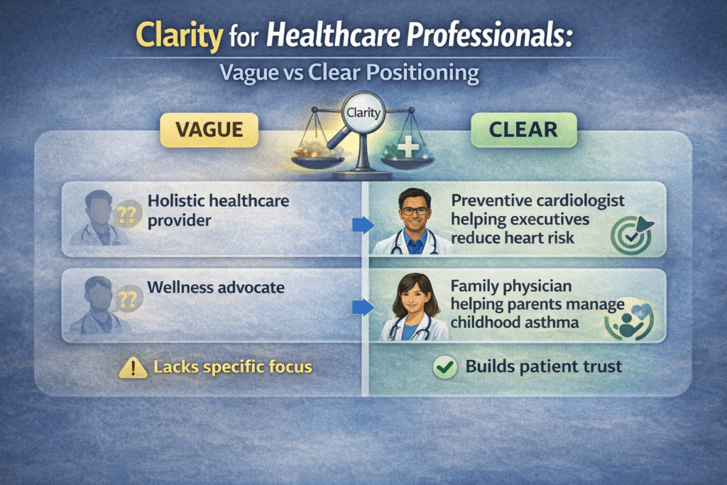 clarity for healthcare professionals improves patient trust when doctors describe specific problems they solve