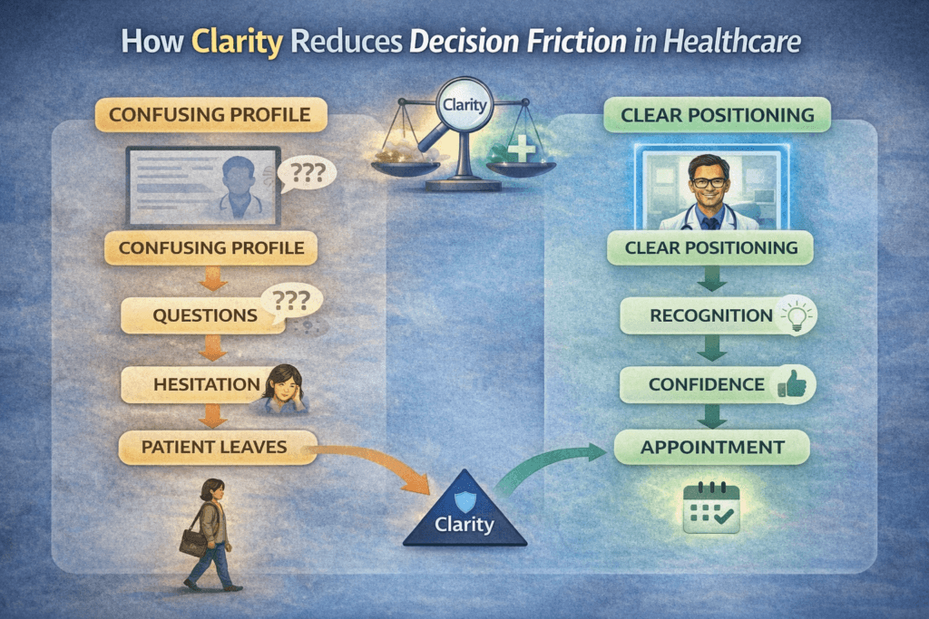 clarity for healthcare professionals improves authority when content supports a clear positioning