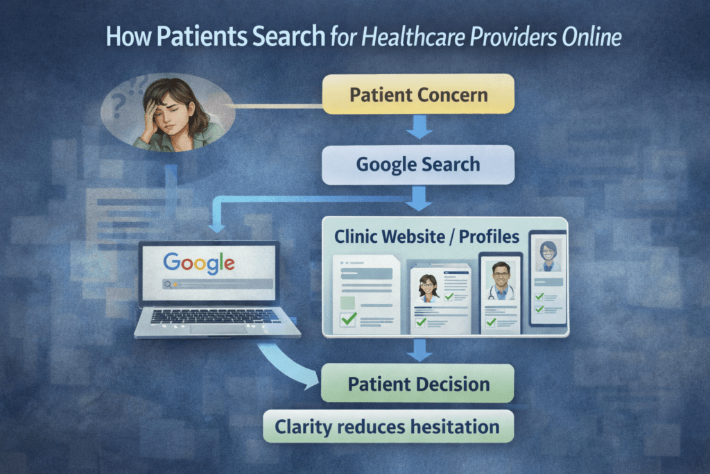 clarity for healthcare professionals helps patients decide faster when searching for doctors online