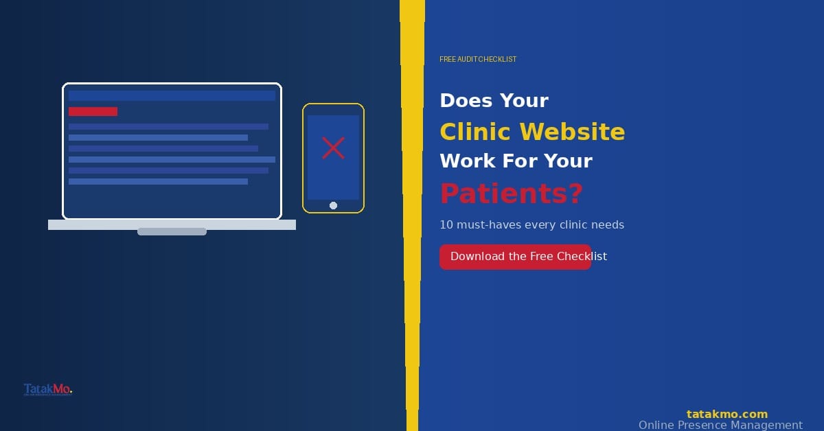 patient-friendly clinic website on laptop and mobile screen